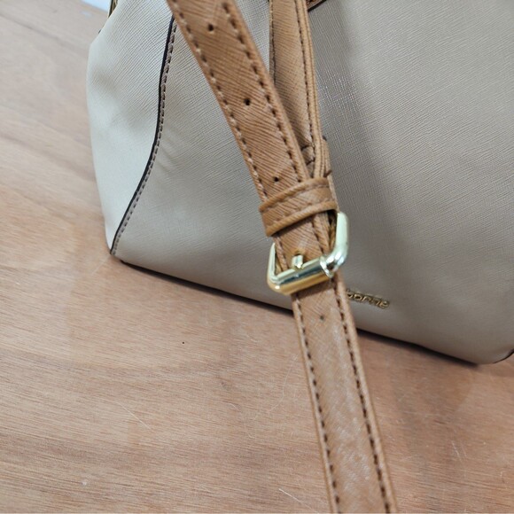 Liz Claiborne Colorblock Satchel Handbag Purse With Shoulder Strap EUC - Picture 5 of 12